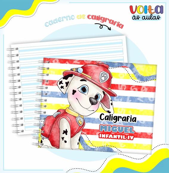Caderno de Caligrafia - Patrulha Canina Marshal