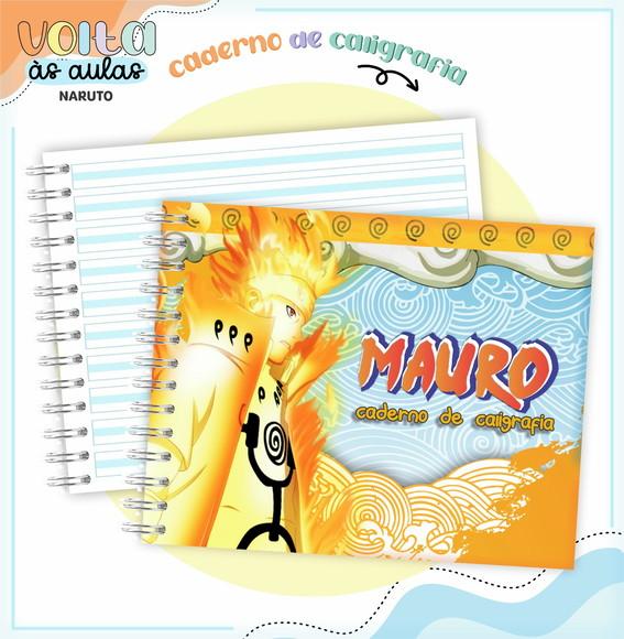 Caderno de Caligrafia - Naruto