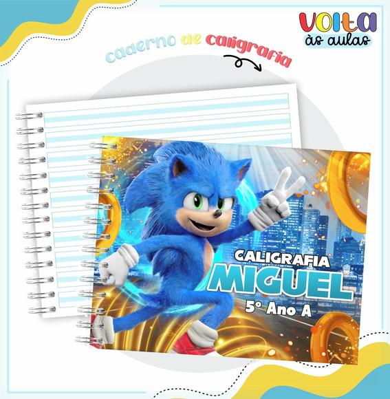 Caderno de Caligrafia - Sonic 02