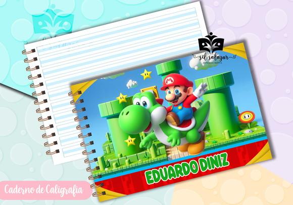 Caderno de Caligrafia - Super Mario