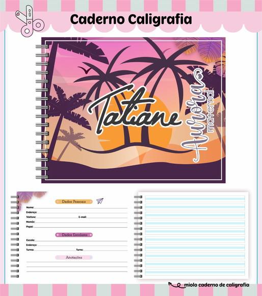 Caderno de Caligrafia - Tardezinha