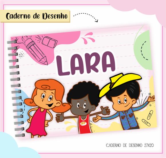 Caderno de Desenho - 3 Palavrinhas Menina