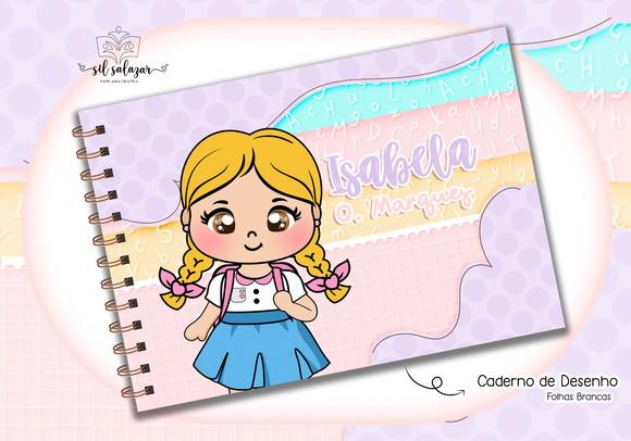 Caderno de Desenho - Aluninha Loira