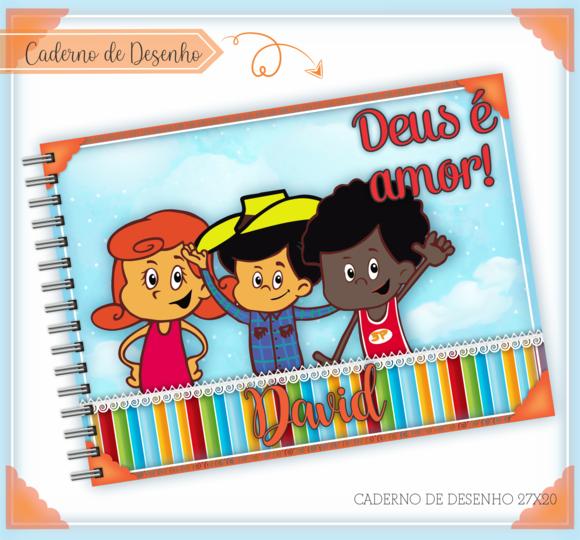 Caderno de Desenho - 3 Palavrinhas