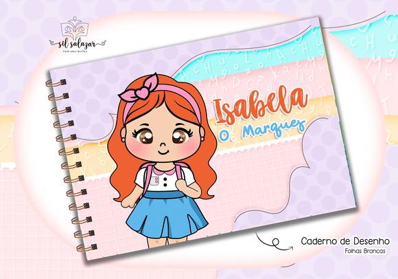 Caderno de Desenho - Aluninha Ruiva