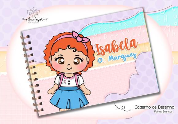 Caderno de Desenho - Aluninha Ruiva 02