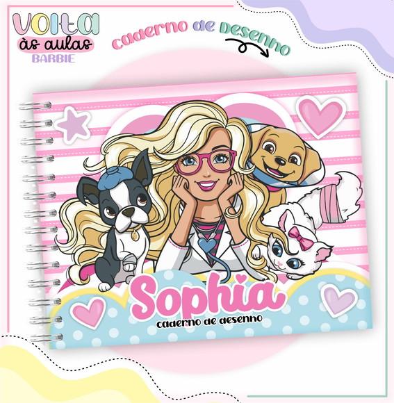 Caderno de Desenho - Barbie e os Pets