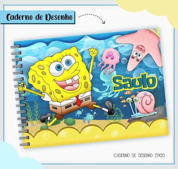 Caderno de Desenho - Bob Esponja