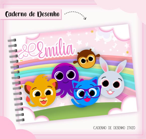 Caderno de Desenho - Bolofofos Menina