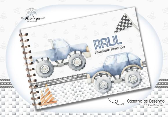 Caderno de Desenho - Carrinho