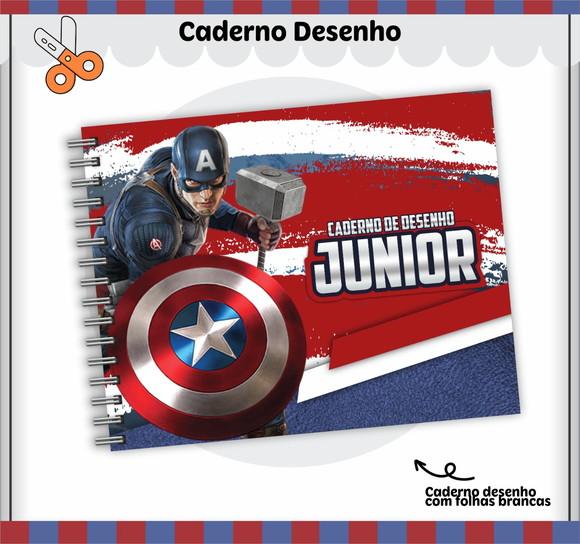 Caderno de Desenho - Capitão America