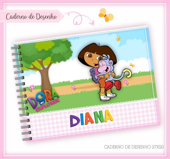 Caderno de Desenho - Dora Aventureira