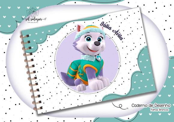 Caderno de Desenho - Everest (patrulha Canina)