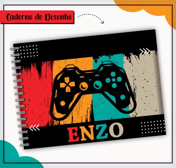 Caderno de Desenho - Gamer