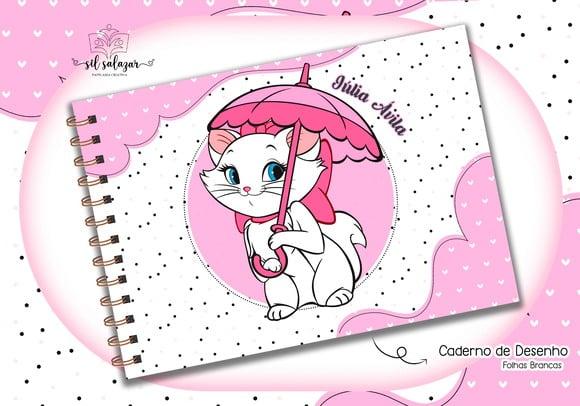 Caderno de Desenho - Gatinha Marie
