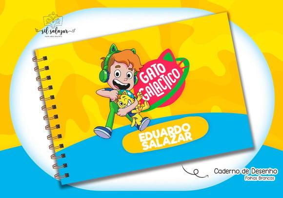 Caderno de Desenho - Gato Galáctico 03