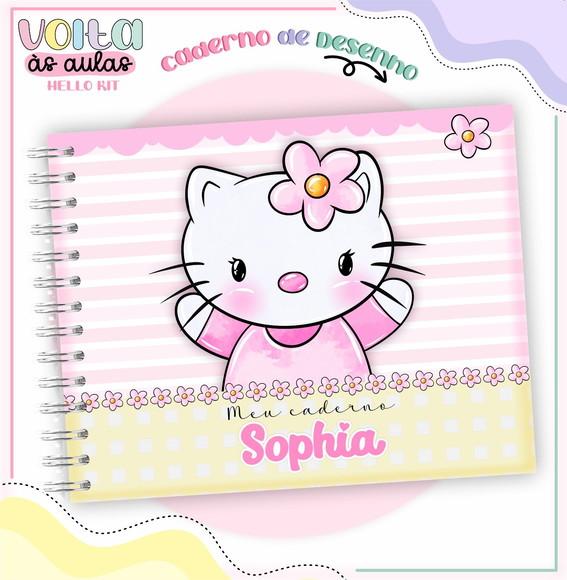 Caderno de Desenho - Hello Kitty