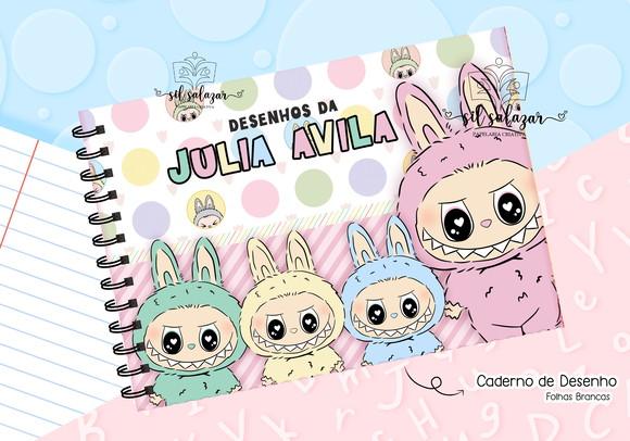 Caderno de Desenho - Labubu