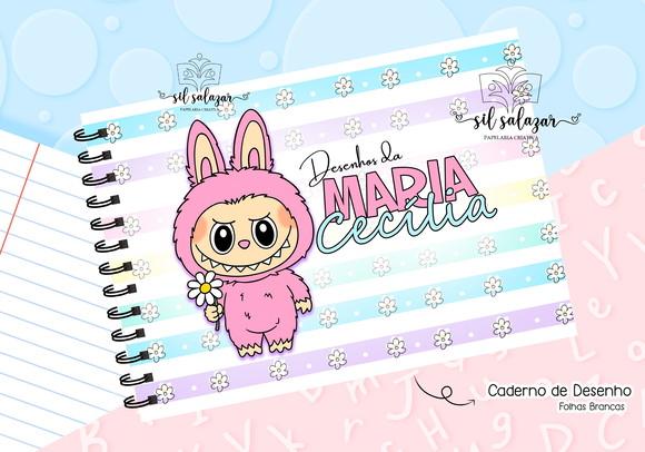 Caderno de Desenho - Labubu