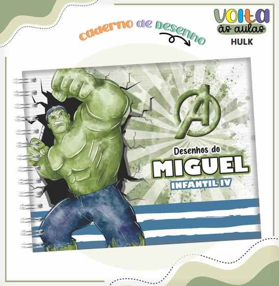 Caderno de Desenho - Hulk