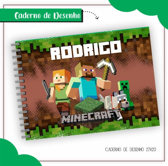 Caderno de Desenho - Minecraft 02