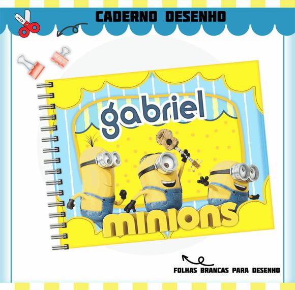 Caderno de Desenho - Minions