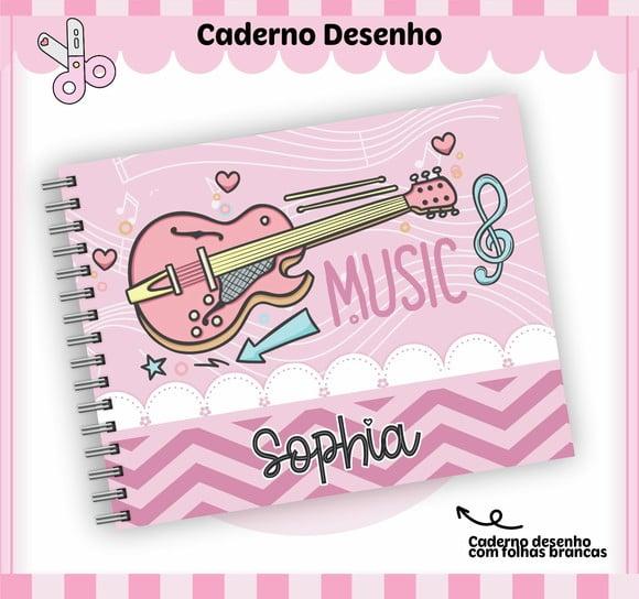 Caderno de Desenho - Musica Menina
