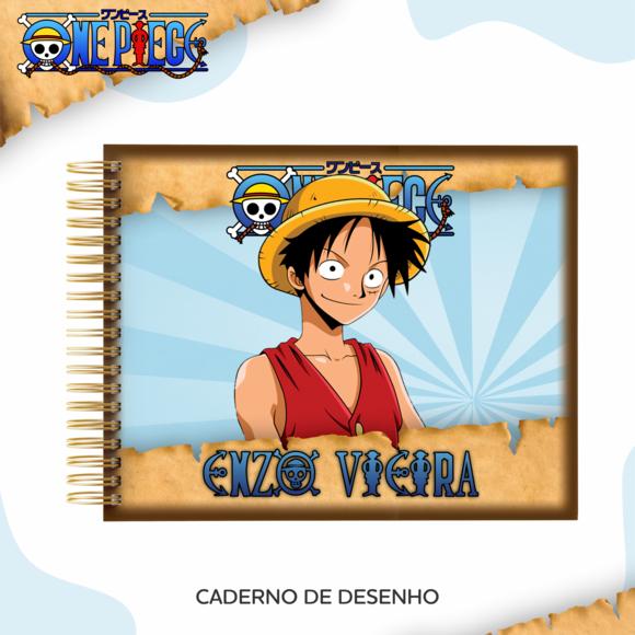 Caderno de Desenho - One Piece