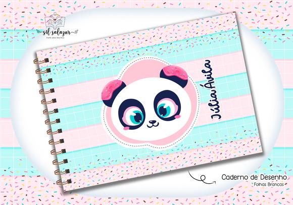 Caderno de Desenho - Panda Puket 03