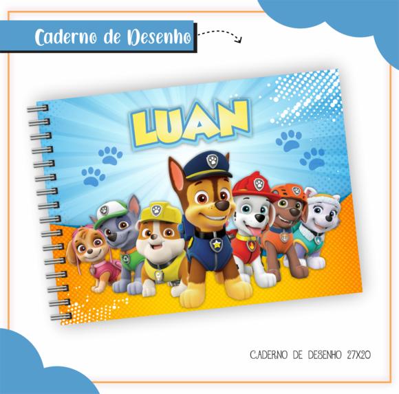 Caderno de Desenho - Patrulha Canina