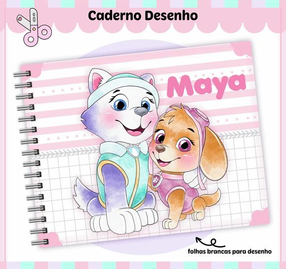 Caderno de Desenho - Patrulha Canina Menina