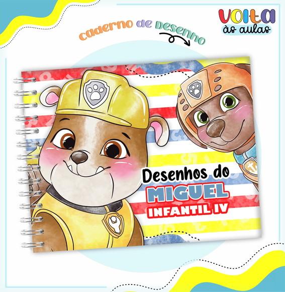 Caderno de Desenho - Patrulha Canina Rubble