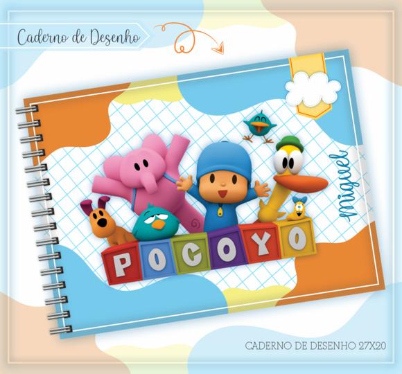 Caderno de Desenho - Pocoyo Menino