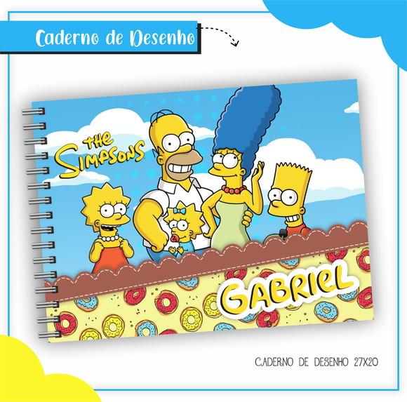 Caderno de Desenho - Simpsons 02