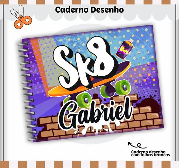 Caderno de Desenho - Skate