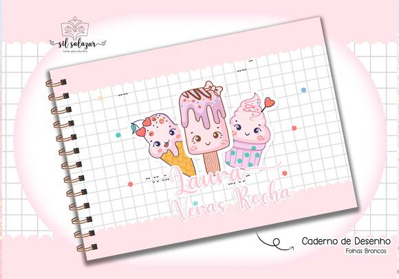 Caderno de Desenho - Sorvete