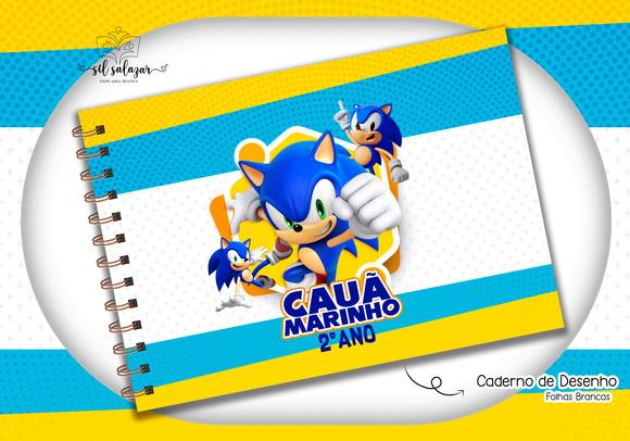 Caderno de Desenho - Sonic 03