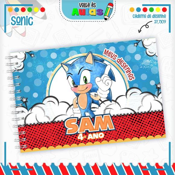 Caderno de Desenho - Sonic 04