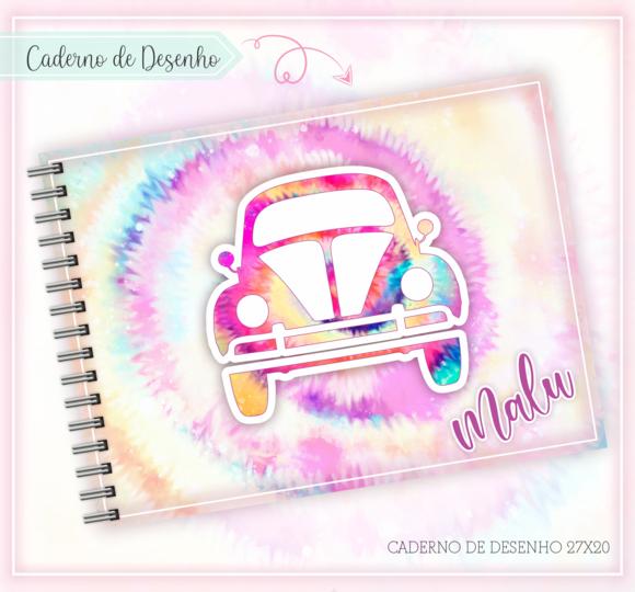 Caderno de Desenho - Tie Dye