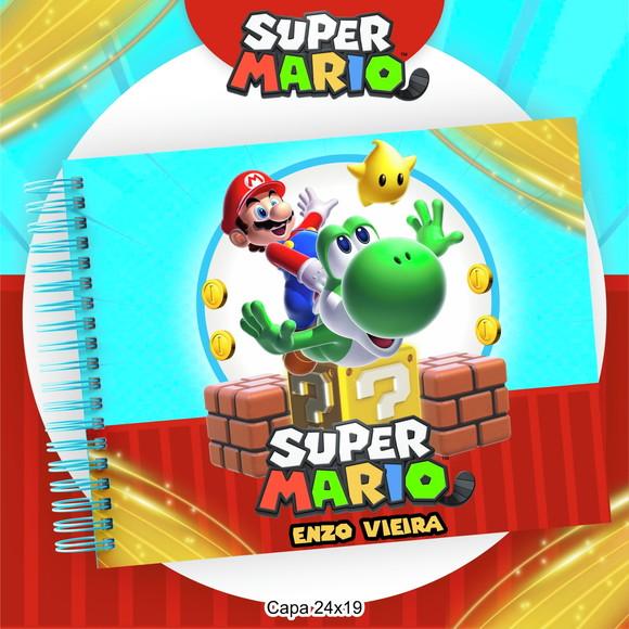 Caderno de Desenho - Super Mario
