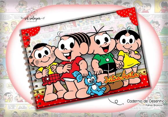 Caderno de Desenho - Turma da Monica