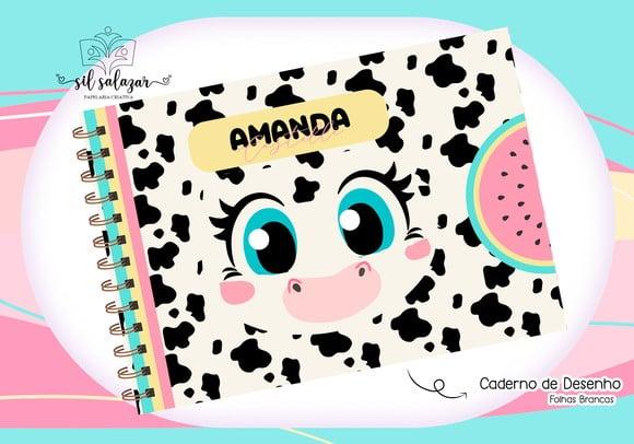 Caderno de Desenho - Vaca Puket