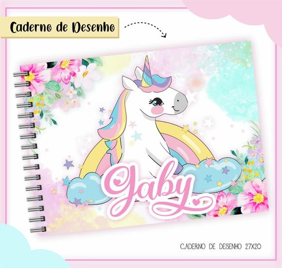 Caderno de Desenho - Unicórnio