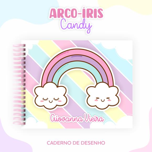 Caderno de Desenho- Arco Íris Candy