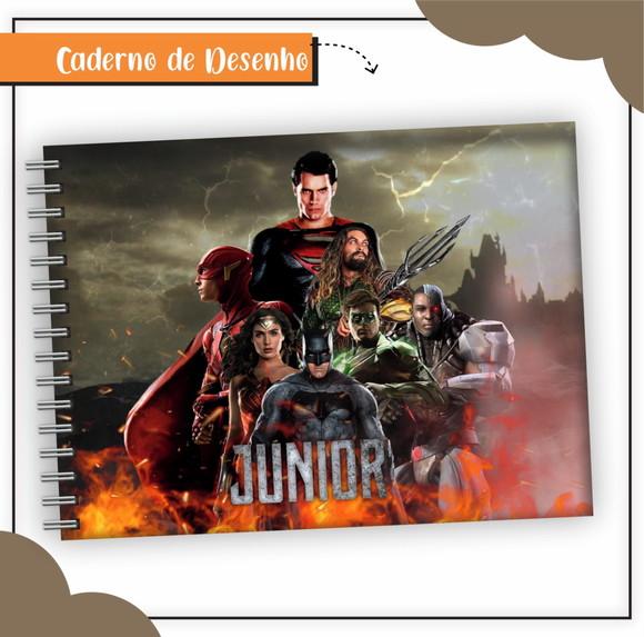 Caderno de Desenho- Liga da Justiça 02