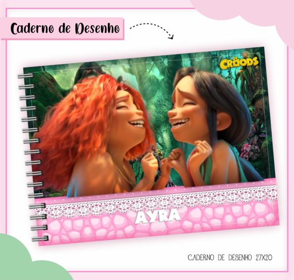 Caderno de Desenho- os Croods