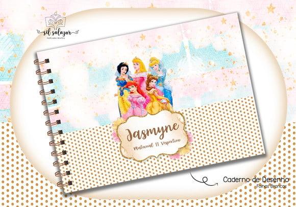 Caderno de Desenho- Princesas Disney