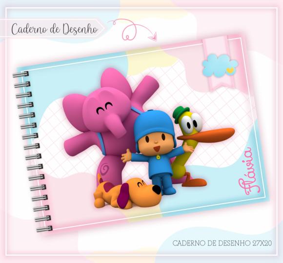 Caderno de Desenho- Pocoyo Menina
