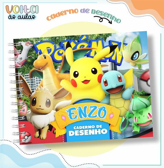 Caderno de Desenho- Pokemon Go