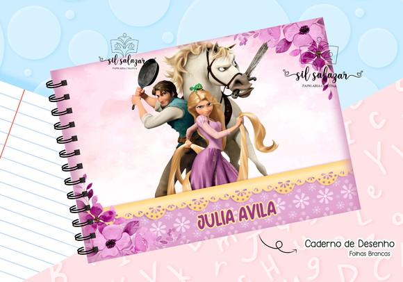 Caderno de Desenho- Rapunzel